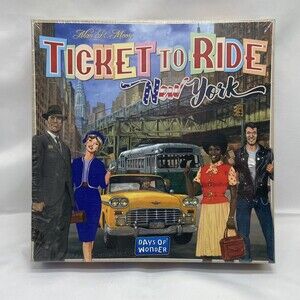 Ticket To Ride New York Board Game. New in Box, Orginal Shrink Wrap